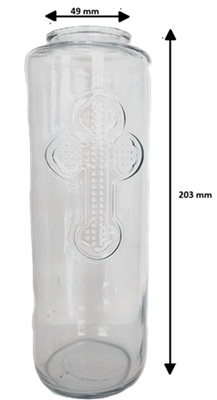 Chai hình chữ thập 340ml 340